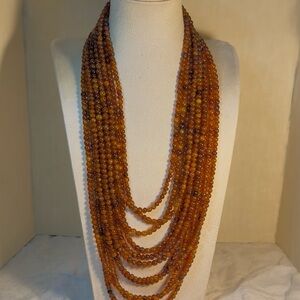 Gerda Lynggaard Monies 11 Strand Horn Bead Necklace